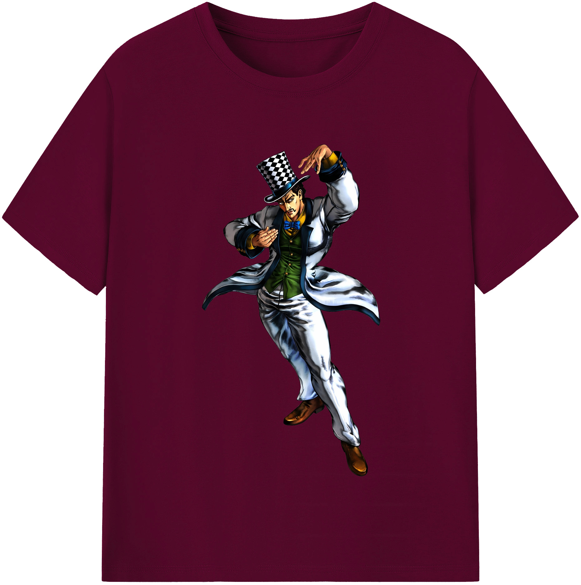 （画像用） ジョジョの奇妙な冒険 ウィル?アントニオ?ツェペリ JoJo's Bizarre Adventure Will Anthonio Zeppeli レディースカジュアルプリントTシャツ（綿100％）